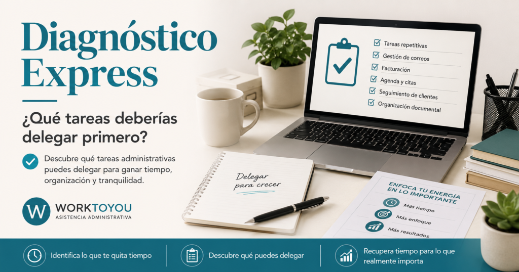 diagnóstico tareas administrativas